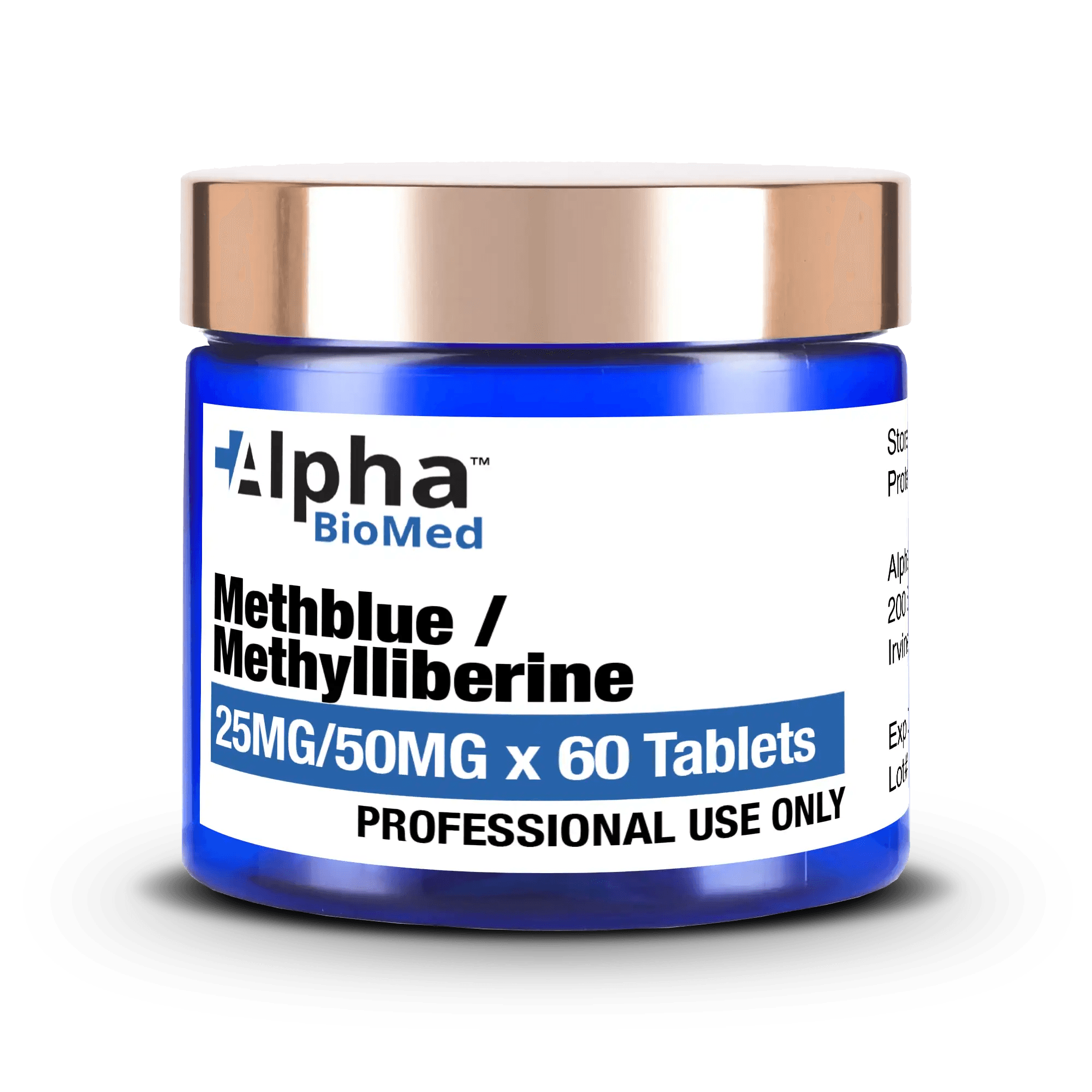 Methblue (25mg) / Methylliberine (50mg) x 60 Tablets - image 1